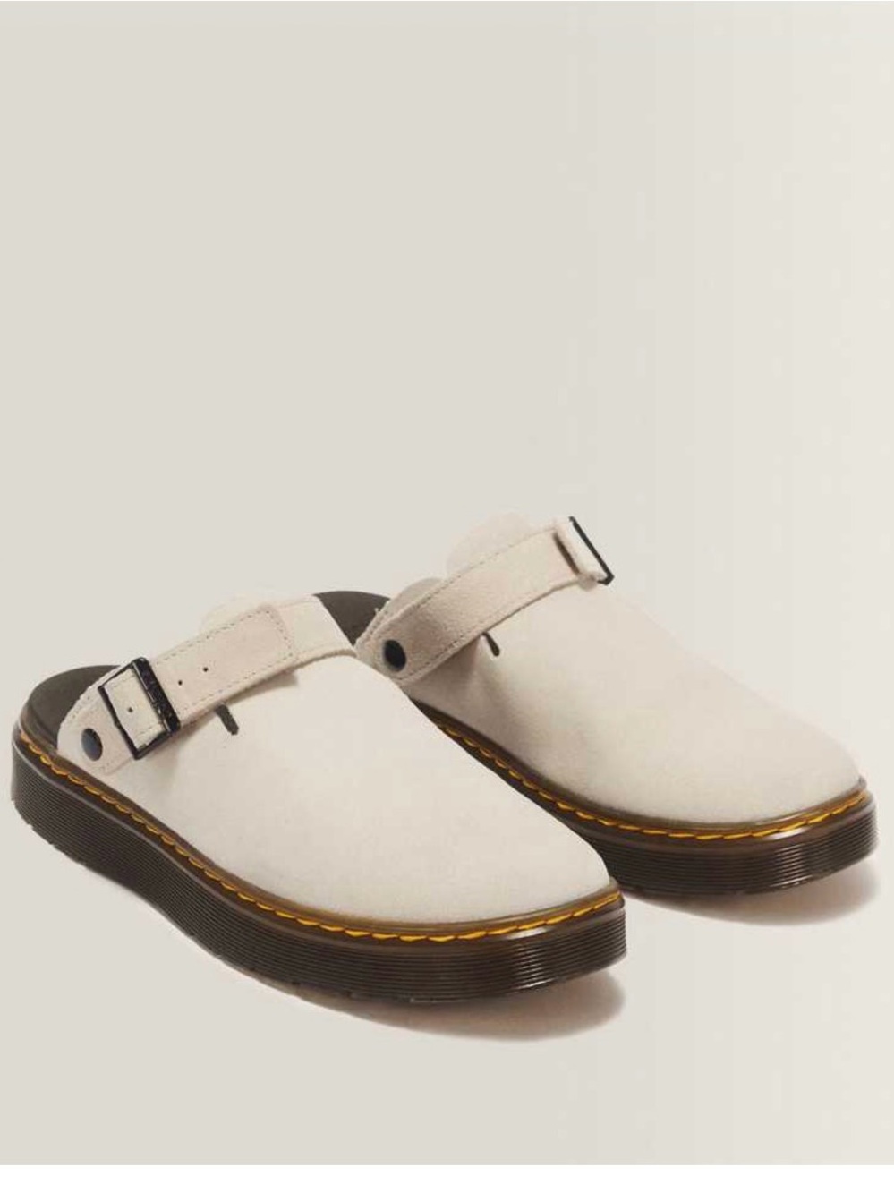 Dr. Martens CARLSON SUEDE CASUAL SLINGBACK MULES in warm sand